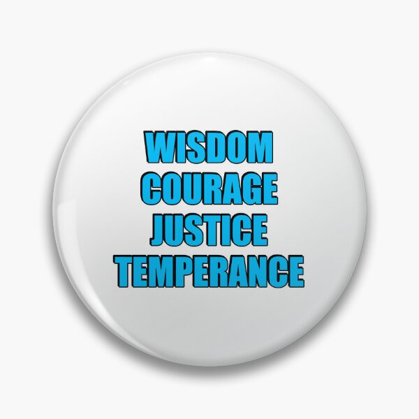 Item preview, Stoic virtues - Wisdom, Courage, Justice, Temperance designed and sold by Inspirationmotivation.