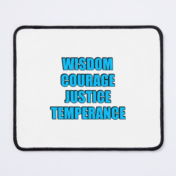 Item preview, Stoic virtues - Wisdom, Courage, Justice, Temperance designed and sold by Inspirationmotivation.