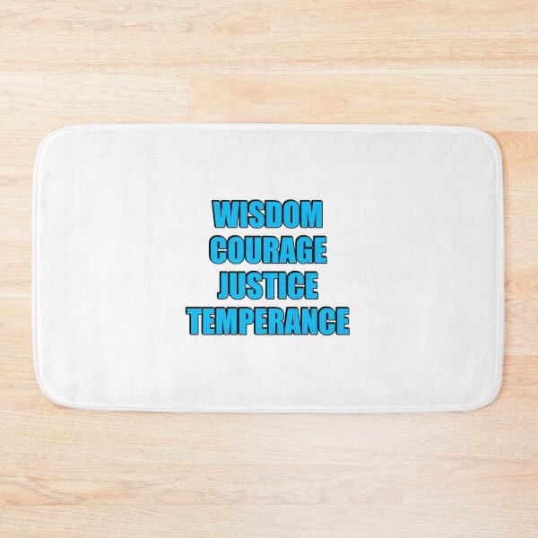Item preview, Stoic virtues - Wisdom, Courage, Justice, Temperance designed and sold by Inspirationmotivation.