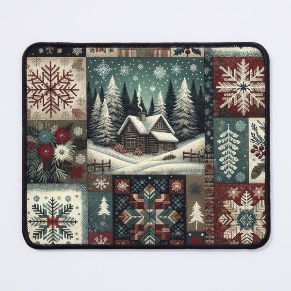 Item preview, Winter Inspired Patchwork Quilt designed and sold by PinUpPizzazz.