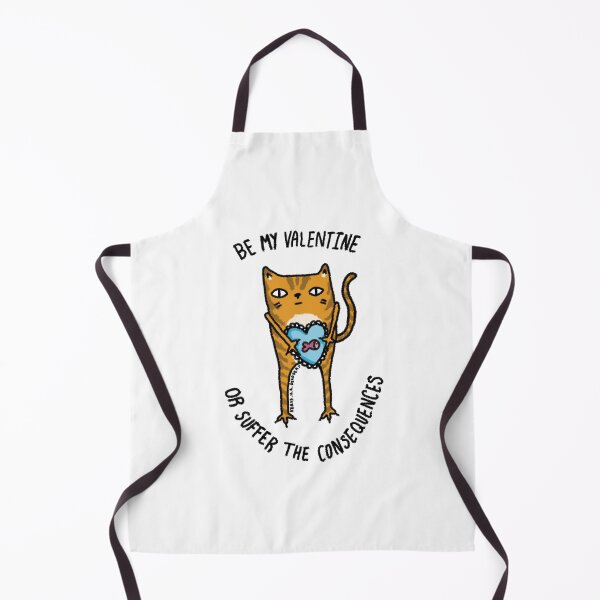Item preview, Be my valentine or suffer the consequences- Ginger cat designed and sold by deadbeatt.