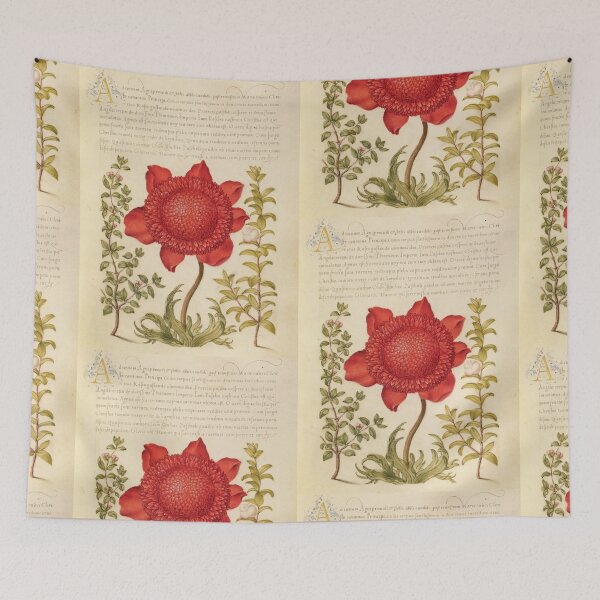 Item preview, Framed Old Book with Red Flower Made in the 1800s designed and sold by kylmllr101684.
