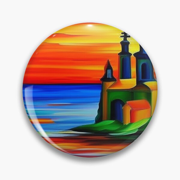 Item preview, Calm Maritime Village: Idyllic Sunset Scene 3 designed and sold by artnftjimmy.