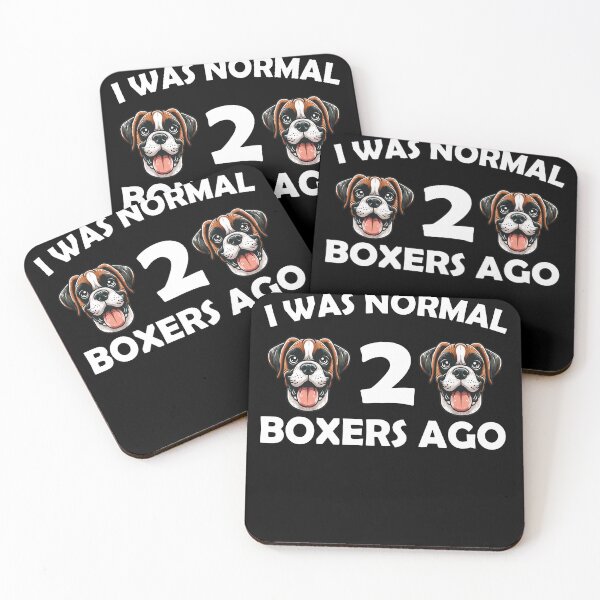 Item preview, I was normal 2 boxers ago Funny Dog Mom, dad designed and sold by Animal-Replicas.
