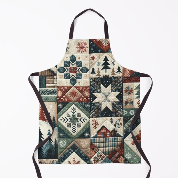 Artikelvorschau, Winterinspiriertes Patchwork-Quiltmuster entworfen und verkauft von PinUpPizzazz.