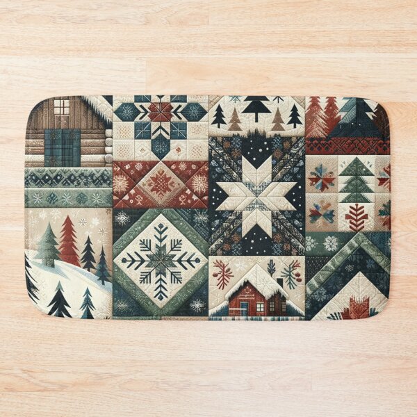 Item preview, Winter Inspired Patchwork Quilt Pattern designed and sold by PinUpPizzazz.
