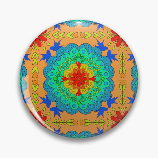 Item preview, Spanish tile motif with terra cotta background  designed and sold by MarySchwindt.