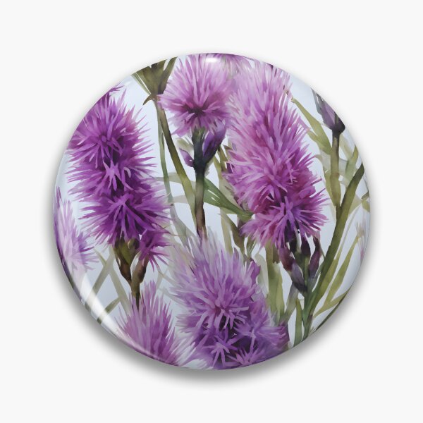 Item preview, Watercolor Liatris Lull designed and sold by colorvisionart.