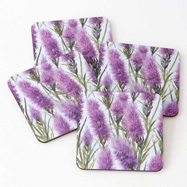 Item preview, Watercolor Liatris Lull designed and sold by colorvisionart.