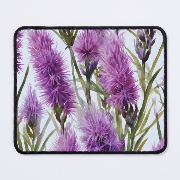 Item preview, Watercolor Liatris Lull designed and sold by colorvisionart.