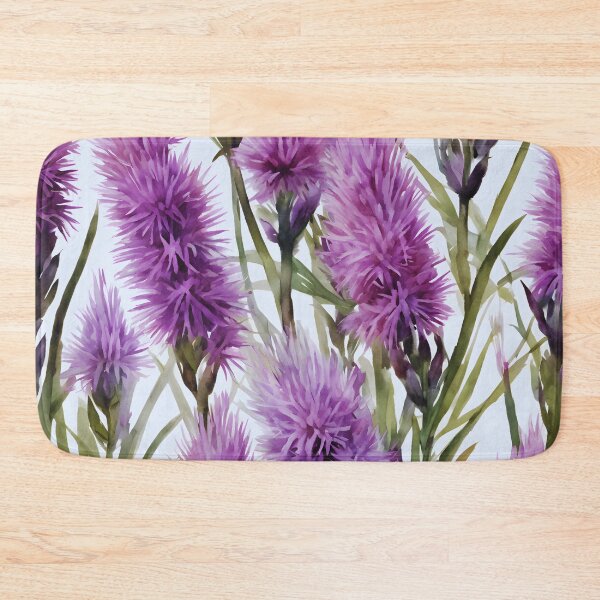 Item preview, Watercolor Liatris Lull designed and sold by colorvisionart.