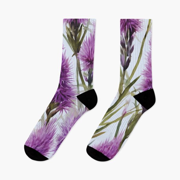 Item preview, Watercolor Liatris Lull designed and sold by colorvisionart.