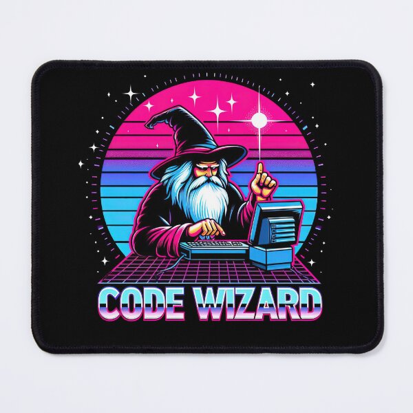 Item preview, Code Wizard Programmer Coder Coding Magician Computer designed and sold by SpookshowDesign.