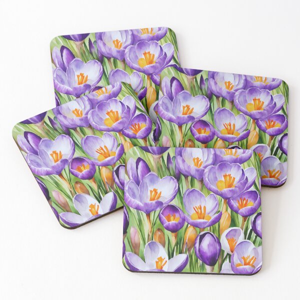 Item preview, Watercolor Crocus Crescendo designed and sold by colorvisionart.
