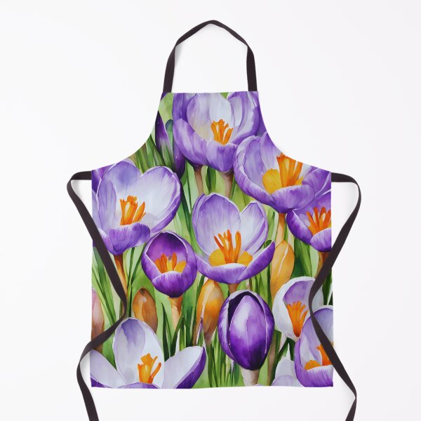 Item preview, Watercolor Crocus Crescendo designed and sold by colorvisionart.