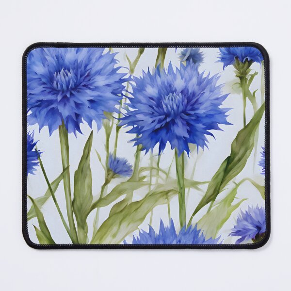 Item preview, Watercolor Cornflower Canvas designed and sold by colorvisionart.