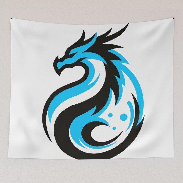 Item preview, Aqua Inferno: Abstract Dragon Design designed and sold by RyanBelandres.