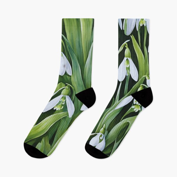 Item preview, Watercolor Snowdrop Serenade designed and sold by colorvisionart.