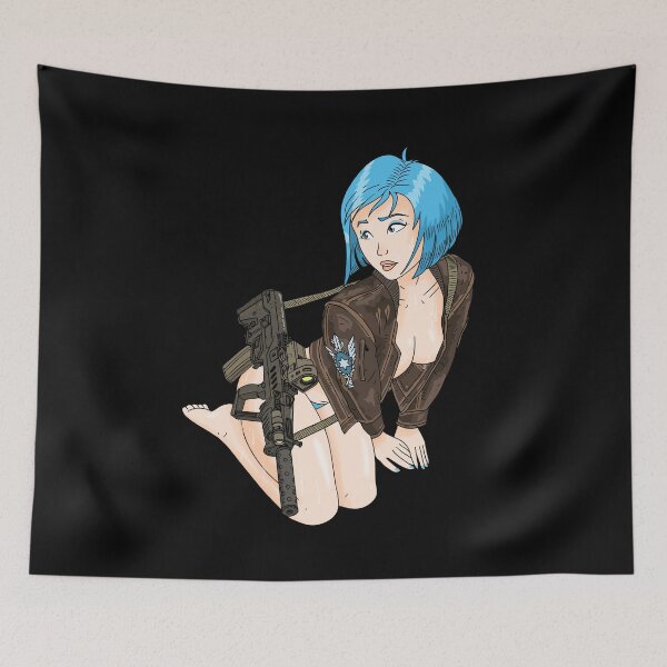 Item preview, Tar 21 tavor rifle. pinup girl. designed and sold by JJadx.