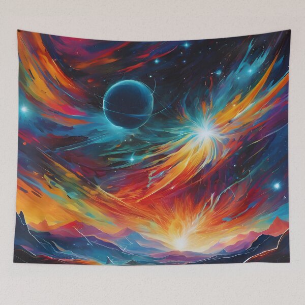 Item preview, Quasar Energy Abstract Landscape designed and sold by colorvisionart.
