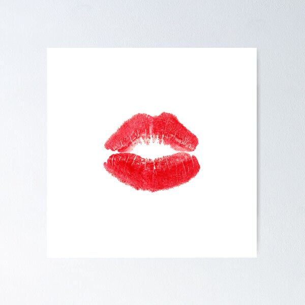 Item preview,  Realistic Red Lipstick Kiss designed and sold by amovitania.