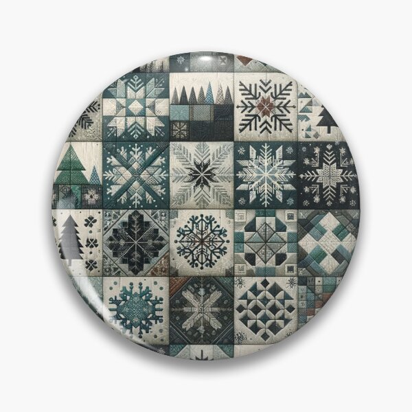 Item preview, Winter Inspired Patchwork Quilt Pattern designed and sold by PinUpPizzazz.