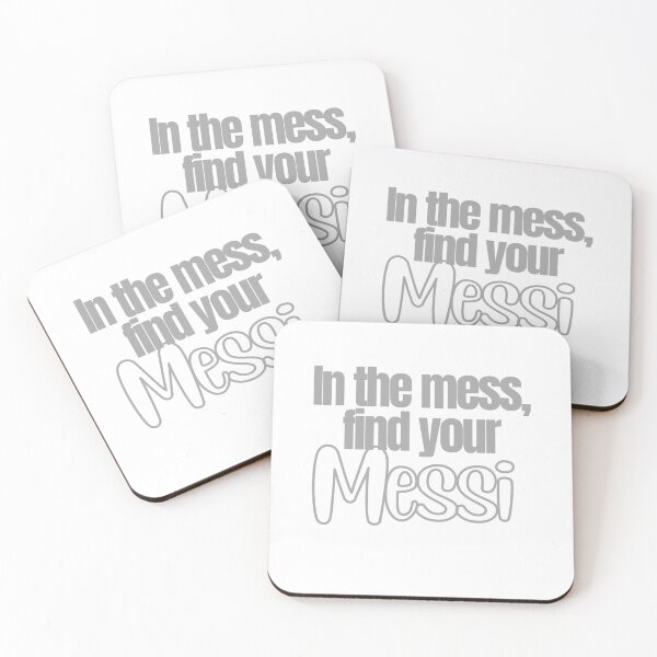 Item preview, In the mess, find your Messi Sticker Soccer Futbol Quote designed and sold by The-GOAT-Store.