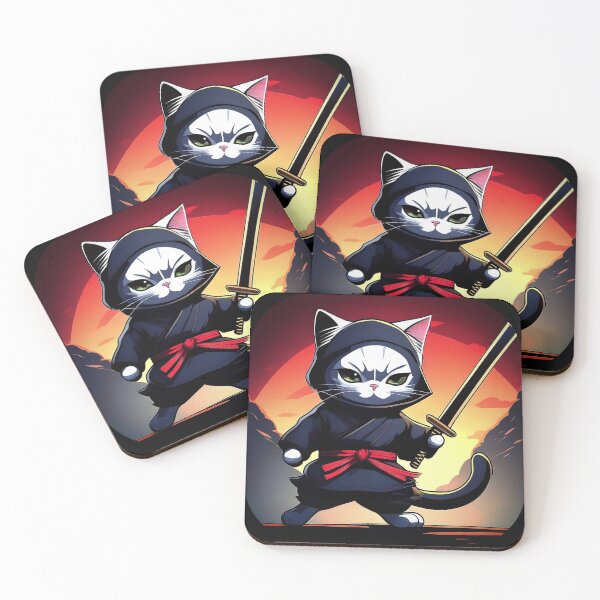 Item preview, Ninja Cat 7 designed and sold by Dose of Dysfunction.