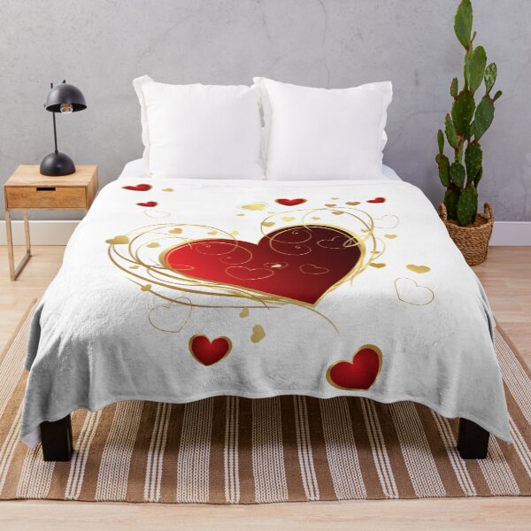 Aperçu de l'œuvre Womens Red Hearts Cute Love Valentines Day Women Men Kids Gifts V-Neck T-Shirt créée et vendue par smilup.