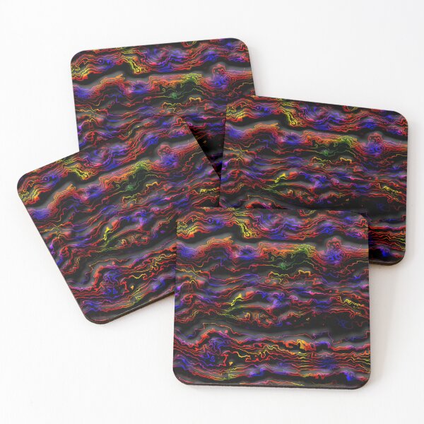 Item preview, 3D Rainbow Burst on Black Stripes designed and sold by TheRulerofEarth.