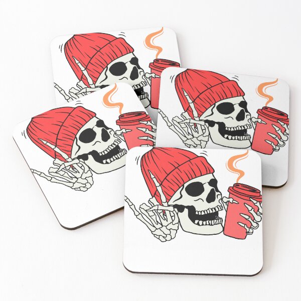 Item preview, Coffee is My Valentine Skeleton Skull Funny Valentine's Day T-Shirt designed and sold by smilup.
