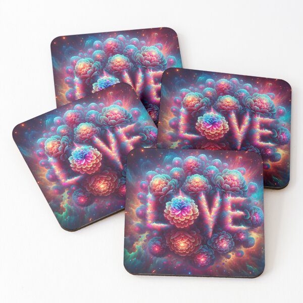 Item preview, Stellar Blossoms Spell Love in Cosmic Radiance designed and sold by ArtComixHaven.
