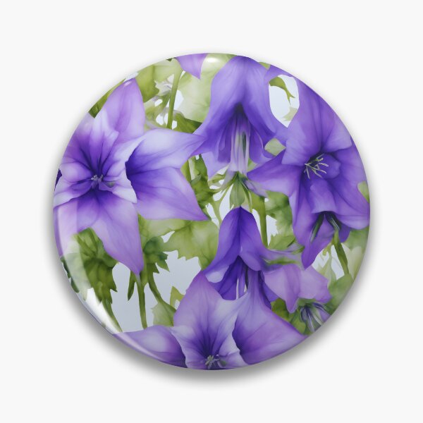 Item preview, Watercolor Campanula Cadence designed and sold by colorvisionart.