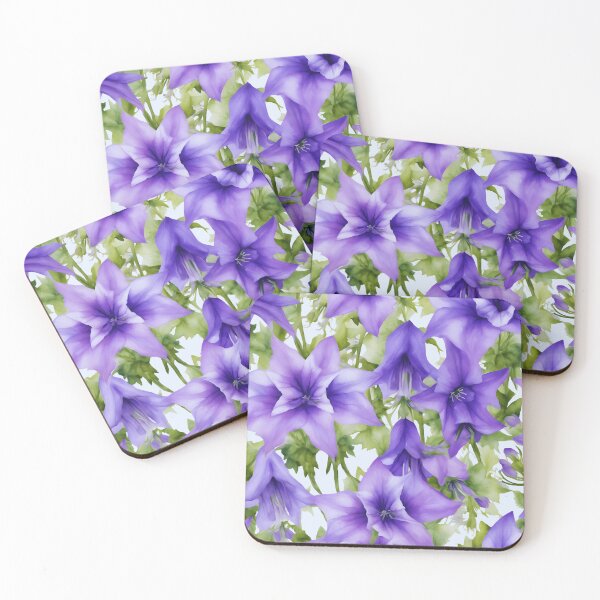 Item preview, Watercolor Campanula Cadence designed and sold by colorvisionart.