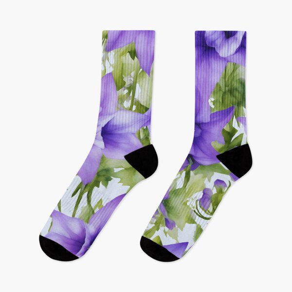 Item preview, Watercolor Campanula Cadence designed and sold by colorvisionart.