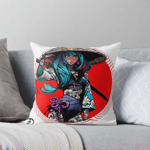 Aperçu de l'œuvre Onna, fille d'anime samouraï tatouée / Le guerrier Ronin créée et vendue par SilverSunDG.