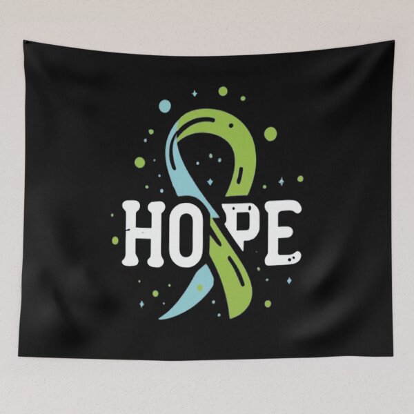 Item preview, idiopathic intracranial hypertension Awareness Hope Ribbon Hearts Warrior designed and sold by UrbanGraphixs.