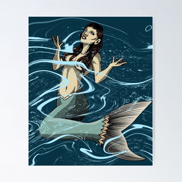 Mermaid Tattoo Design GSF-01099 | TattooJohnny.com