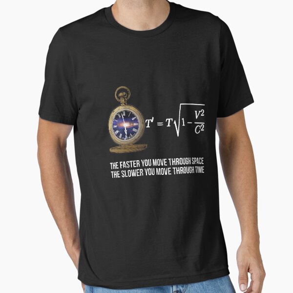 Science Physics Math Relativity Geek Time Equation Essential T-Shirt
