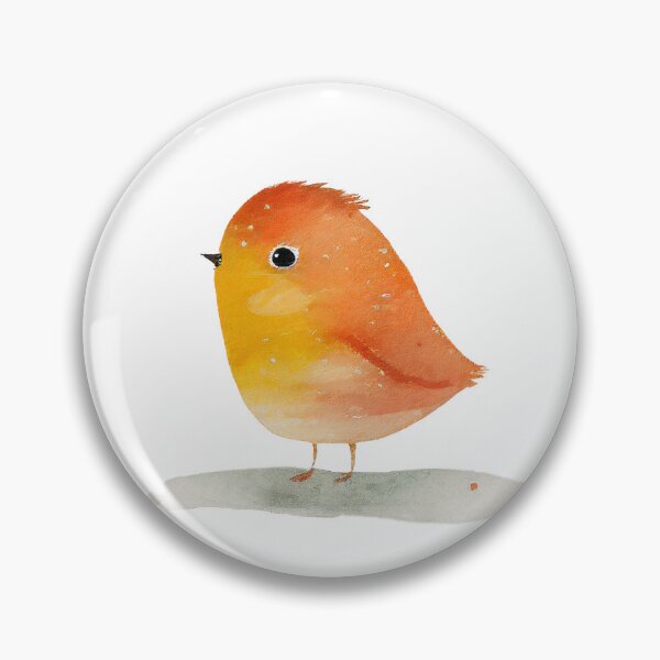 Artikelvorschau, fröhliches Rotkehlchen, Robin Bird entworfen und verkauft von PandaKunst.