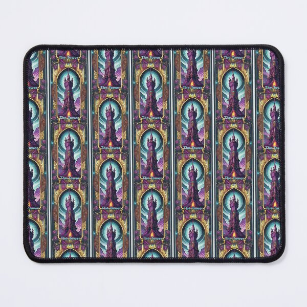 Item preview, The Tower - neon style painting tarot card designed and sold by nvrprooo.