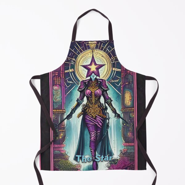 Item preview, The Star - neon style painting tarot card designed and sold by nvrprooo.
