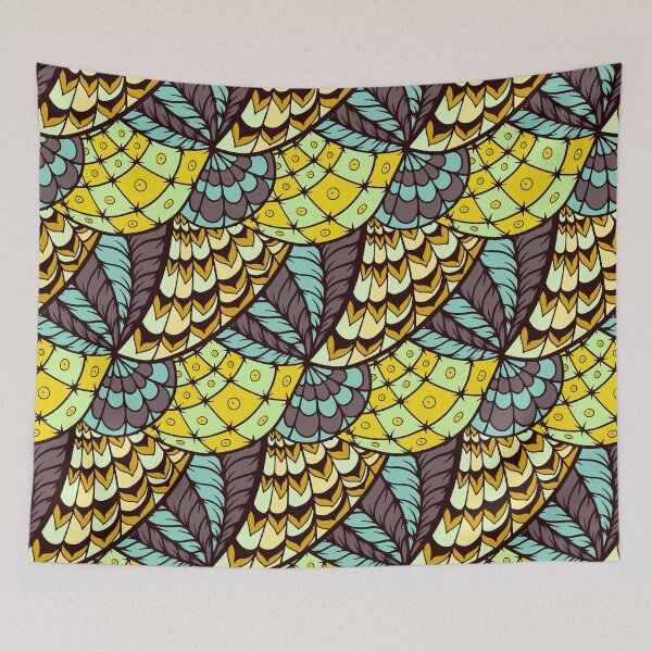 Item preview, Abstract seamless pattern in doodle style designed and sold by lamarmarina.
