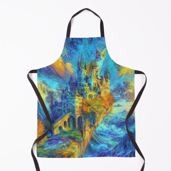 Item preview, Abstract abstraction of castle and cat. DeepDream #7851244770421 designed and sold by blackhalt.