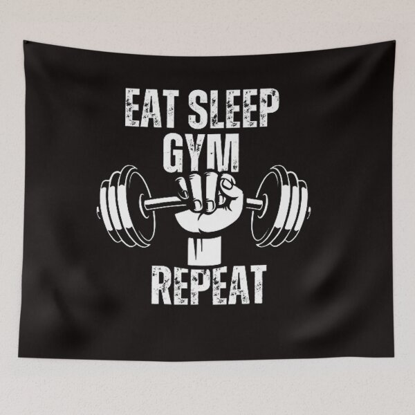 Item preview, Eat Sleep Gym Repeat designed and sold by Angelle55.