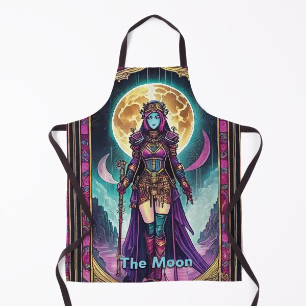 Item preview, The Moon - neon style painting tarot card designed and sold by nvrprooo.