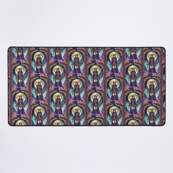 Item preview, The Moon - neon style painting tarot card designed and sold by nvrprooo.