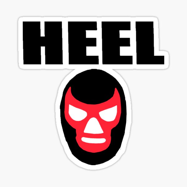 Item preview, HEEL w/Pro Wrestling Mask - on Gray designed and sold by DavidMonsterInc.