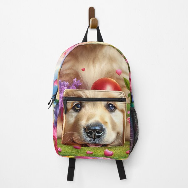 Item preview, Golden Retriever's Rainbow of Love in Blossom Bliss designed and sold by ArtComixHaven.