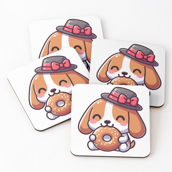 Item preview, Beagle Eating A Bagel designed and sold by SweetDoodleBug.